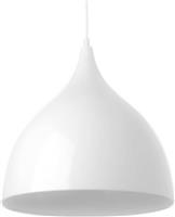 Aca Roxanne Μοντέρνο Κρεμαστό Φωτιστικό Μονόφωτο Καμπάνα με Ντουί E27 σε Λευκό Χρώμα KS174335WH