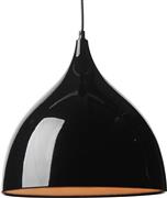 Aca Roxanne Μοντέρνο Κρεμαστό Φωτιστικό Μονόφωτο Καμπάνα με Ντουί E27 σε Μαύρο Χρώμα KS174335BK