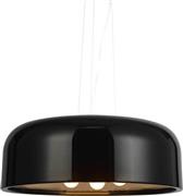 Aca Salon Μοντέρνο Κρεμαστό Φωτιστικό Τρίφωτο με Ντουί E27 σε Μαύρο Χρώμα OD5390MB