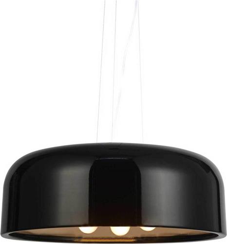 Aca Salon Μοντέρνο Κρεμαστό Φωτιστικό Τρίφωτο με Ντουί E27 σε Μαύρο Χρώμα OD5390MB