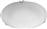 Aca Scilla Κλασική Γυάλινη Πλαφονιέρα Οροφής με Ντουί E27 σε Λευκό χρώμα 30cm DL0830