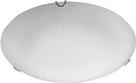 Aca Scilla Κλασική Γυάλινη Πλαφονιέρα Οροφής με Ντουί E27 σε Λευκό χρώμα 30cm DL0830