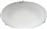 Aca Scilla Κλασική Γυάλινη Πλαφονιέρα Οροφής με Ντουί E27 σε Λευκό χρώμα 40cm DL0840