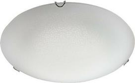 Aca Scilla Κλασική Γυάλινη Πλαφονιέρα Οροφής με Ντουί E27 σε Λευκό χρώμα 40cm DL0840