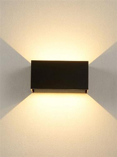 Aca Στεγανή Επιτοίχια Πλαφονιέρα Εξωτερικού Χώρου με Ενσωματωμένο LED σε Γκρι Χρώμα LG0690G