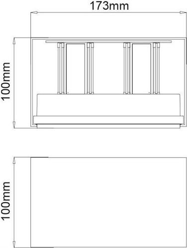 Aca Στεγανή Επιτοίχια Πλαφονιέρα Εξωτερικού Χώρου με Ενσωματωμένο LED σε Γκρι Χρώμα LG0690G