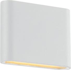 Aca Στεγανή Επιτοίχια Πλαφονιέρα Εξωτερικού Χώρου με Ενσωματωμένο LED σε Λευκό Χρώμα LG2631W