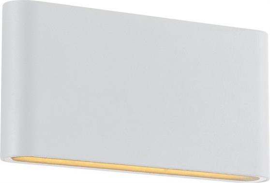 Aca Στεγανή Επιτοίχια Πλαφονιέρα Εξωτερικού Χώρου με Ενσωματωμένο LED σε Λευκό Χρώμα LG2632W