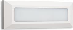 Aca Στεγανή Επιτοίχια Πλαφονιέρα Εξωτερικού Χώρου με Ενσωματωμένο LED σε Λευκό Χρώμα SLIM31NW