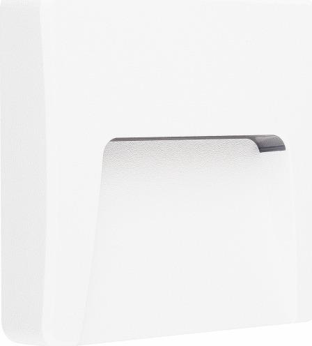 Aca Στεγανή Επιτοίχια Πλαφονιέρα Εξωτερικού Χώρου με Ενσωματωμένο LED σε Λευκό Χρώμα SLIM42W