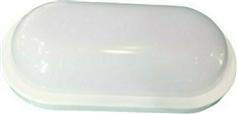 Aca Στεγανή Επιτοίχια Χελώνα Εξωτερικού Χώρου με Ενσωματωμένο LED 10W 3000Κ σε Λευκό Χρώμα DORA1030W