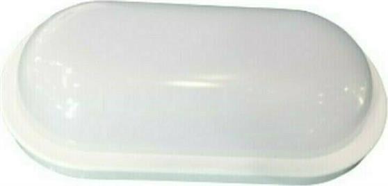 Aca Στεγανή Επιτοίχια Χελώνα Εξωτερικού Χώρου με Ενσωματωμένο LED 10W 3000Κ σε Λευκό Χρώμα DORA1030W
