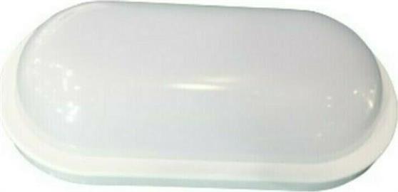 Aca Στεγανή Επιτοίχια Χελώνα Εξωτερικού Χώρου με Ενσωματωμένο LED 10W 4000Κ σε Λευκό Χρώμα DORA1040W