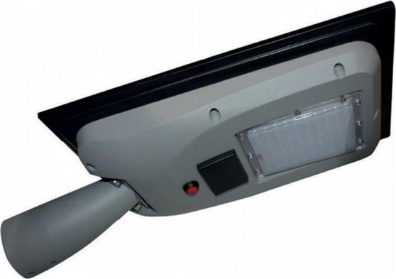 Aca Στεγανό Ηλιακό Φωτιστικό Δρόμου IP66 με Ανιχνευτή Κίνησης και Ψυχρό Λευκό Φως σε Γκρι Χρώμα SONNE2050