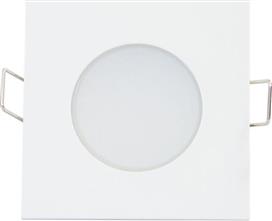 Aca Στεγανό Σποτ Οροφής Εξωτερικού Χώρου με Ενσωματωμένο LED 5W 3000K σε Λευκό Χρώμα VERA530SW