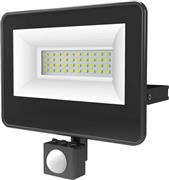 Aca Στεγανός Προβολέας IP66 Ισχύος 30W με Αισθητήρα Κίνησης και Αισθητήρα Φωτός και Ψυχρό Λευκό Φως Μαύρο V3060S