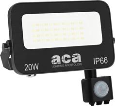 Aca Στεγανός Προβολέας LED 20W με Αισθητήρα Κίνησης IP66 N20CCTS