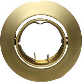Aca Στρογγυλό Μεταλλικό Πλαίσιο για Σποτ με Ντουί G4/GU10 MR11 Κινούμενο σε Χρυσό χρώμα 8.1x8.1cm AC.04532PG
