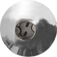 Aca Στρογγυλό Μεταλλικό Χωνευτό Σποτ με Ντουί G4 σε Ασημί χρώμα 3.4x3.4cm BS3153AN