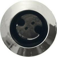 Aca Στρογγυλό Μεταλλικό Χωνευτό Σποτ με Ντουί G4 σε Ασημί χρώμα 3.4x3.4cm BS3153N