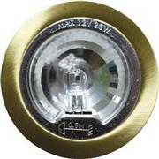 Aca Στρογγυλό Μεταλλικό Χωνευτό Σποτ με Ντουί G4 σε Μπρούτζινο χρώμα 7.2x7.2cm AC.045B813GAB