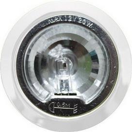 Aca Στρογγυλό Μεταλλικό Χωνευτό Σποτ με Ντουί G4 σε Λευκό χρώμα 7.2x7.2cm AC.045B813W