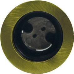Aca Στρογγυλό Μεταλλικό Χωνευτό Σποτ με Ντουί G4 σε Χρυσό χρώμα 3.6x3.6cm BS3153NGM