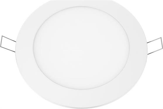 Aca Στρογγυλό Χωνευτό Σποτ με Ενσωματωμένο LED και Ψυχρό Λευκό Φως σε Λευκό χρώμα 17x17cm PENU1265RW