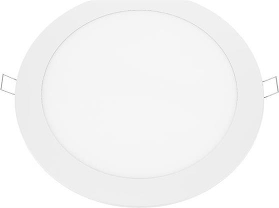 Aca Στρογγυλό Χωνευτό Σποτ με Ενσωματωμένο LED και Θερμό Λευκό Φως σε Λευκό χρώμα 29.8x29.8cm PENU2330RW