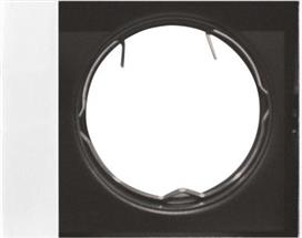 Aca Τετράγωνο Μεταλλικό Πλαίσιο για Σποτ με Ντουί GU10 MR16 Κινούμενο σε Λευκό χρώμα 8.2x8.2cm BS3167W