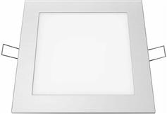 Aca Τετράγωνο Χωνευτό LED Panel Ισχύος 12W με Φυσικό Λευκό Φως 17x17cm PLATO1240SNM