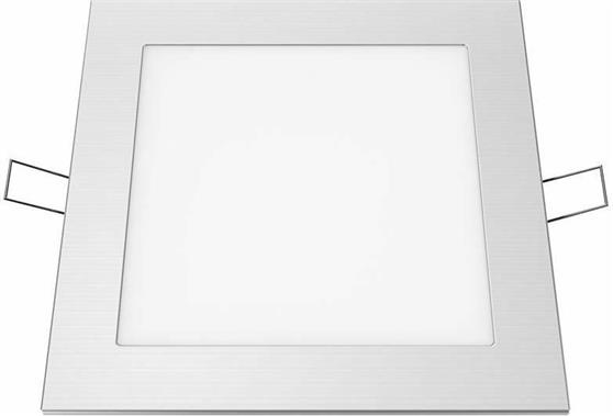 Aca Τετράγωνο Χωνευτό LED Panel Ισχύος 12W με Φυσικό Λευκό Φως 17x17cm PLATO1240SNM