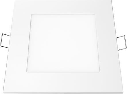 Aca Τετράγωνο Χωνευτό Σποτ με Ενσωματωμένο LED και Φυσικό Λευκό Φως σε Λευκό χρώμα 11.8x11.8cm PENU640SW