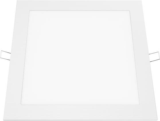 Aca Τετράγωνο Χωνευτό Σποτ με Ενσωματωμένο LED και Φυσικό Λευκό Φως σε Λευκό χρώμα 30x30cm PENU2340SW