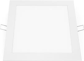 Aca Τετράγωνο Χωνευτό Σποτ με Ενσωματωμένο LED και Ψυχρό Λευκό Φως σε Λευκό χρώμα 22.3x22.3cm PENU1865SW