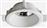 Aca Trimless Abby Στρογγυλό Γύψινο Χωνευτό Σποτ με Ντουί GU10 σε Λευκό χρώμα G90151C