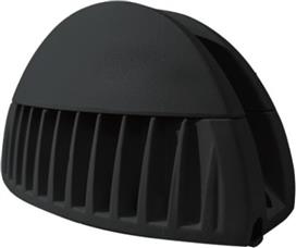 Aca Vitrine Στεγανή Επιτοίχια Πλαφονιέρα Εξωτερικού Χώρου με Ενσωματωμένο LED σε Μαύρο Χρώμα LG8509B