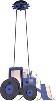 Aca VRoom Μονόφωτο Παιδικό Φωτιστικό Κρεμαστό από Ξύλο 40W με Υποδοχή E14 σε Μπλε Χρώμα 40x25cm ZM522P42B