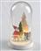Aca Χριστουγεννιάτικη Φωτιζόμενη Διακοσμητική Γυάλα με τον Άγιο Βασίλη Μπαταρίας 19x11x19cm Led Πλαστική X06511216