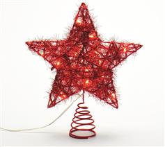 Aca Χριστουγεννιάτικη Κορυφή Κόκκινη Φωτιζόμενη 23cm X11201123