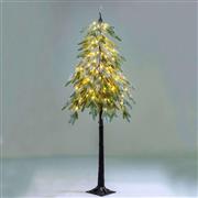 Aca Χριστουγεννιάτικο Δέντρο Πράσινο Χιονισμένο 180cm με Μεταλλική Βάση και Φωτισμό LED X101201446