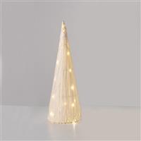 Aca Χριστουγεννιάτικο Δέντρο White Paper Cone Tree Πράσινο Στολισμένο 90cm με Μεταλλική Βάση και Φωτισμό LED Μπαταρίας 3xAA X114011323