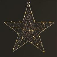 Aca Χριστουγεννιάτικο Διακοσμητικό Κρεμαστό Αστέρι Φωτιζόμενο Μεταλλικό Χάλκινο 28x26.5x28cm X063014202