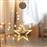Aca Χριστουγεννιάτικο Διακοσμητικό Κρεμαστό Αστέρι Φωτιζόμενο Πλαστικό Λευκό 18x18x18cm X04151110