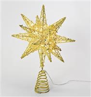 Aca Χριστουγεννιάτικο Κρεμαστό Αστέρι Ασημί Φωτιζόμενο X112011272