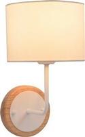 Aca Yasmine Κλασικό Φωτιστικό Τοίχου με Ντουί E27 σε Λευκό Χρώμα Πλάτους 18cm OD6508WWH