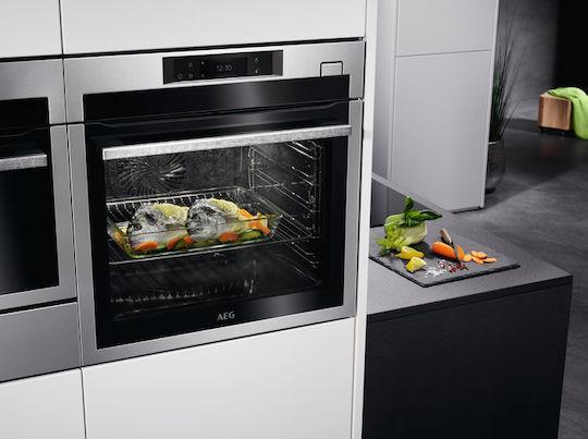 AEG BSE788380M SteamBoost Φούρνος άνω Πάγκου 70lt Inox