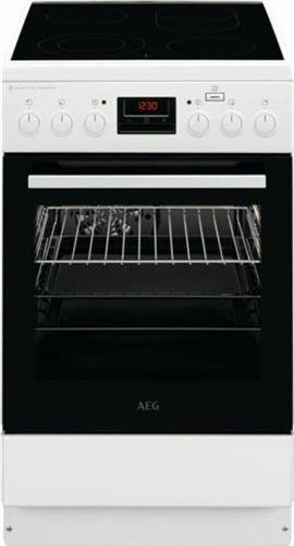 AEG CCB56481BW Κουζίνα 58lt με Κεραμικές Εστίες Π50cm Λευκή