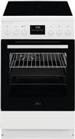 AEG CCB56491BW SteamBake Κουζίνα 58lt με Κεραμικές Εστίες Π50cm Λευκή