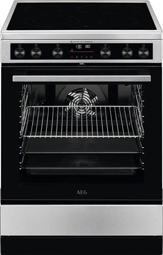 AEG CCB6693APM Κουζίνα 73lt με Κεραμικές Εστίες Π60cm Inox